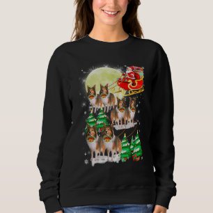 Moletom Engraçado Reindeer Sheltie Xmas Natal Amantes