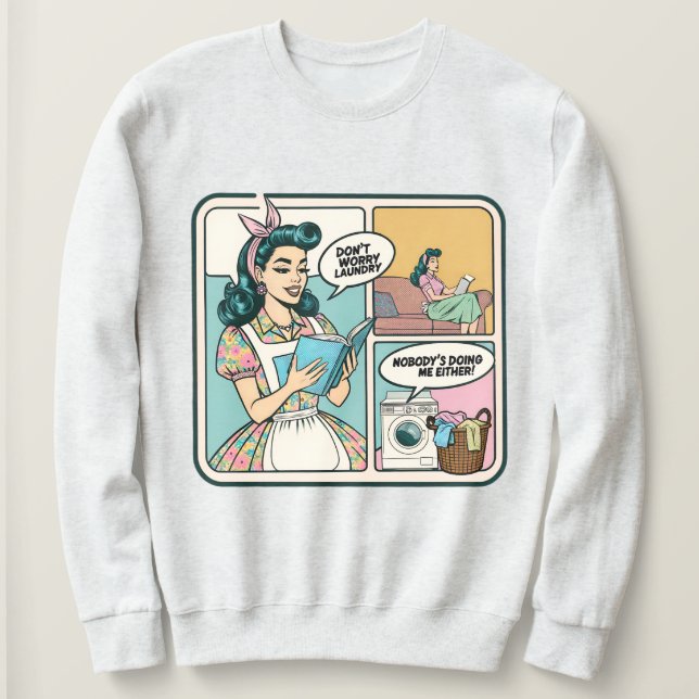 Moletom Engraçado Retro House Sweatshirt - Humor Adulto (Frente do Design)