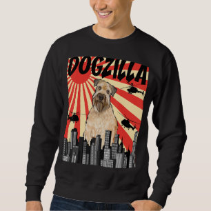 Moletom Engraçado Retro Japonês Dogzilla Soft Revestido Wh
