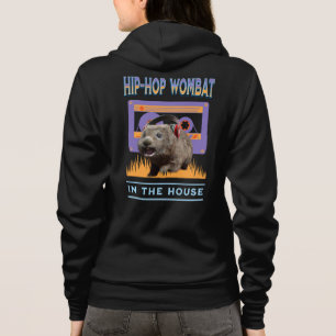 Moletom Engraçado Salto Hip Wombat Music Lover com Fones d