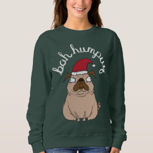 Moletom Engraçado Scrooge Pug Ugly Christmas Sweater