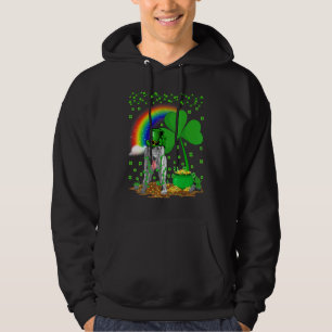 Moletom Engraçado Shamrock Rainbow Irish Wolfhound Dog Pat