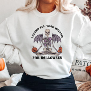 Moletom Engraçado Skeleton Halloween