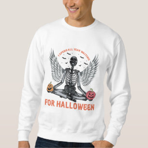 Moletom Engraçado Skeleton Halloween - Contagem para Hallo