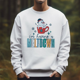 Moletom Engraçado Snowman, estou a ter um inverno quente