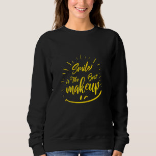 Moletom Engraçado Sorriso, Sorriso É A Melhor Maquiagem, L