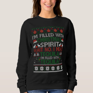 Moletom Engraçado Tequila Ugly Christmas Sweater Para Home