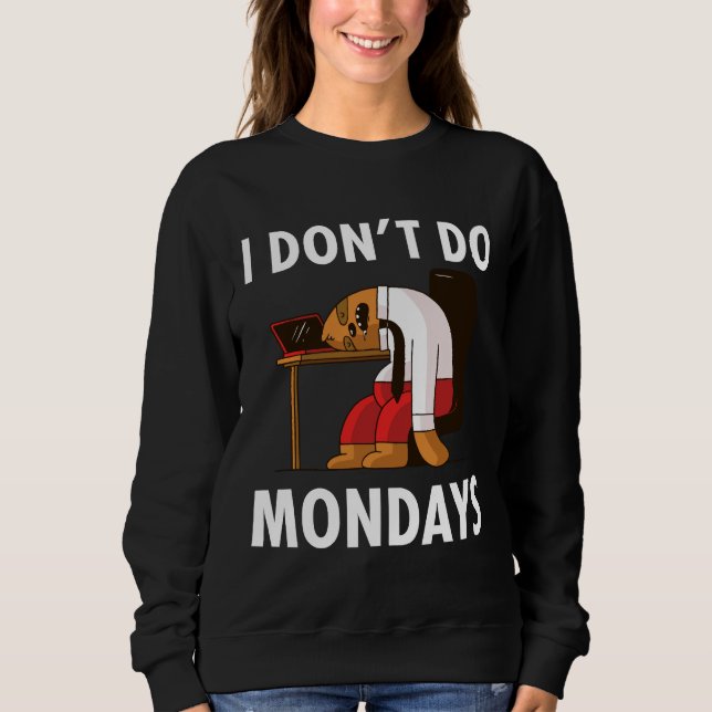 Moletom Engraçado Trabalhador Preguiçoso Que Eu Faço Meses (Frente)