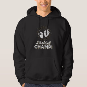 Moletom Engraçado Tshirt Judaica Dreidel Champ Cute Hanukk