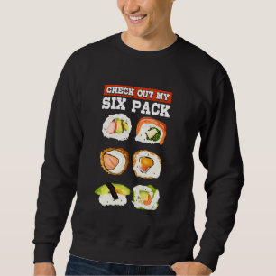 Moletom Engraçado Ver Meu Pacote De Seis Sushi Japonês