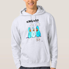 Moletom Engraçado Voador, Hoodie Homem Negro
