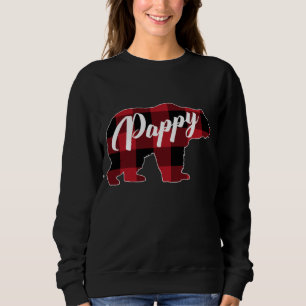 Moletom Engraçado Xadrez Vermelha Buffalo Bear Roupa, Papp
