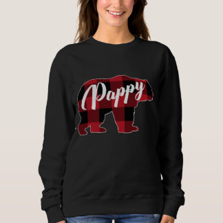 Moletom Engraçado Xadrez Vermelha Buffalo Bear Roupa, Papp