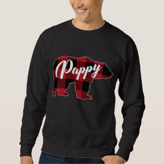 Moletom Engraçado Xadrez Vermelha Buffalo Bear Roupa, Papp