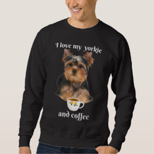 Moletom Engraçado, yorkie, adoro minha yorkie e café engra