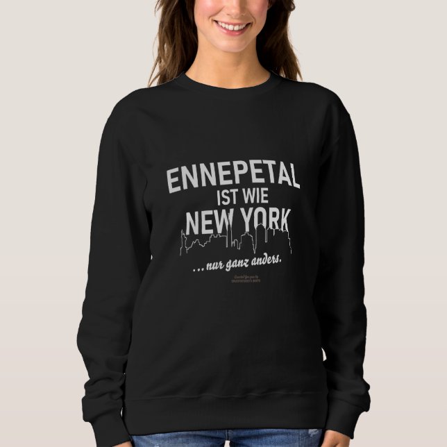 Moletom Ennepetal Ist Wide New York Dizendo Ennepetal da c (Frente)