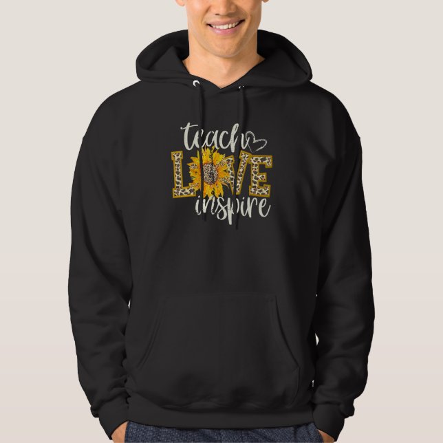 Moletom Ensinar Amor Inspira Professora Vida Leopard Cheet (Frente)