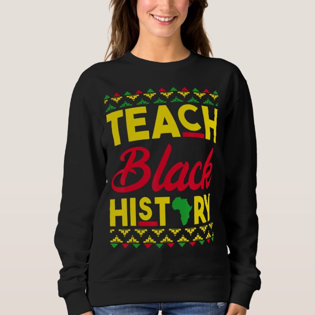 Moletom Ensinar História Negra Mês Professor Africano BHM (Frente)