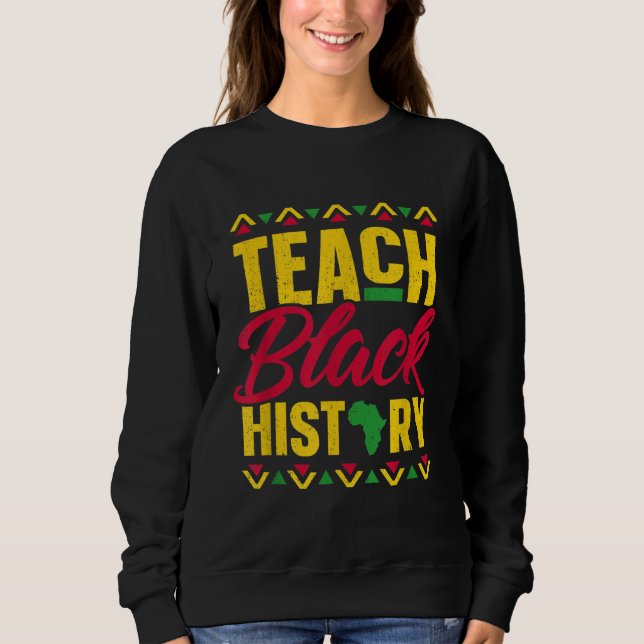 Moletom Ensinar História Negra Professora História Negra M (Frente)