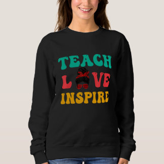 Moletom Ensine Amor Inspire Coque Desarrumado Retro Profes