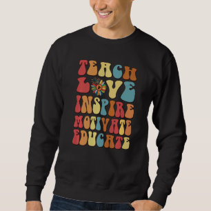 Moletom Ensine Amor Inspire Motive Eduque Retro Professor