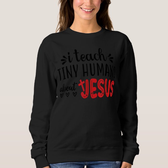 Moletom Ensinei Humanos Pequenos Sobre Jesus 3 (Frente)