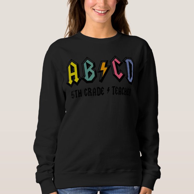 Moletom Ensino de Vida de Professores da Abcd School Rocks (Frente)