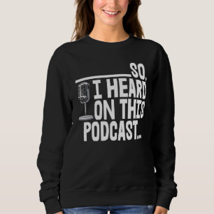Moletom Então Eu Ouvi Neste Podcast Tee Women Karaoke