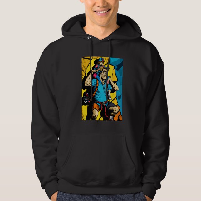 Moletom Enthusiastas da Parede de Escalada de Bouldering R (Frente)