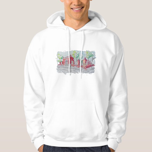 Moletom Entrada Histórica de Tijolo Vermelho (Frente)