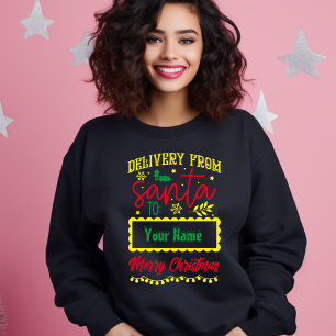 Moletom Entrega de Papais noeis a você Feliz Natal