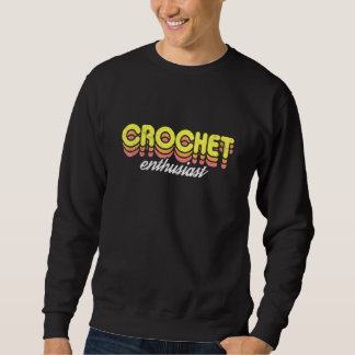 Moletom Entusiasta de Crochet Retro
