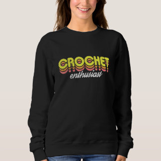 Moletom Entusiasta de Crochet Retro