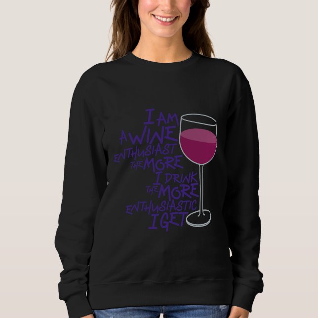 Moletom Entusiasta do Vinho 127 (Frente)