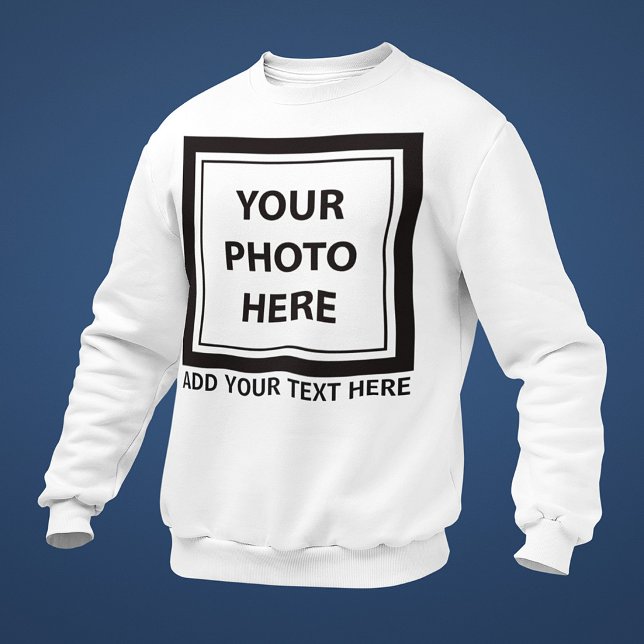 Moletom Enviar imagem foto & adicionar texto – Personaliza (Criador carregado)