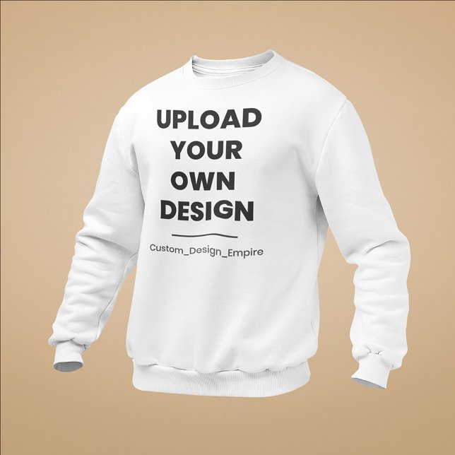 Moletom Envie Seu Próprio Design Aqui | Modelo Personaliza (Criador carregado)