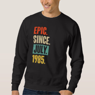 Moletom Epic Desde julho de 1985 37 anos 37 anos