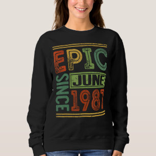 Moletom Epic Desde Junho De 1987 35 Birthday Roupa Epic Bi