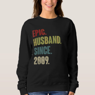 Moletom Epic Husband Desde 2009 13 Casando Aniversário R