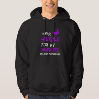 Moletom Epilepsia Eu Uso Roxo pela Fita da Minha Filha