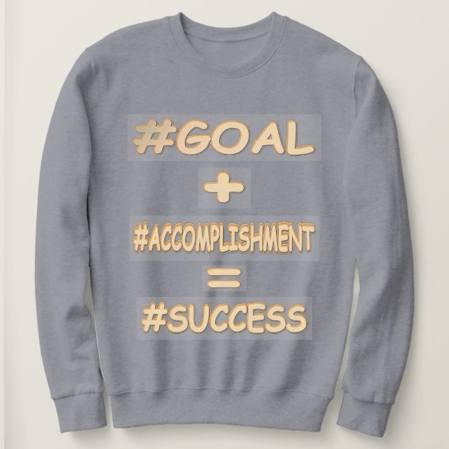 Moletom "EQUAÇÃO DE SUCESSO" Design. Comprar Agora (Frente do Design)