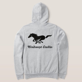 Moletom Equestre de Texto Personalizado de Cavalo Galopant