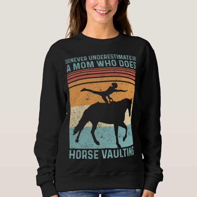 Moletom Equestrian Horse Vaulting Retro (Frente)