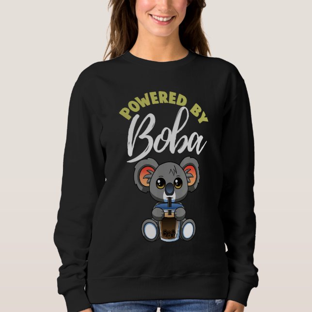 Moletom Equipada Com Boba Koala Women Boba Tea (Frente)