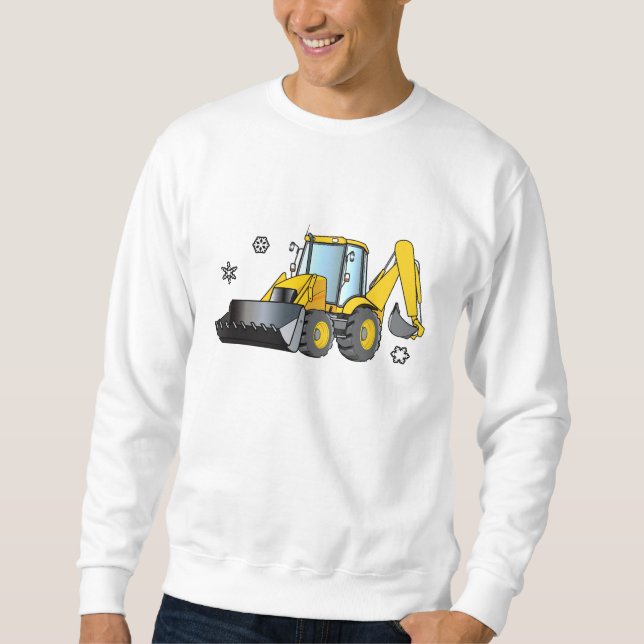 Moletom Equipamento pesado: Backhoe (Frente)