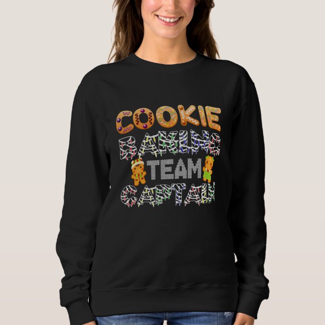 Moletom Equipe Baking de Cookie Capitão Gingerbird Natal F (Frente)