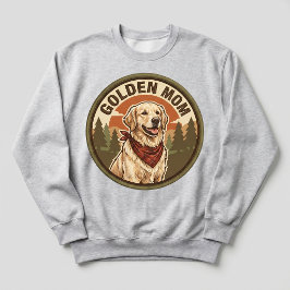 Moletom Equipe da Mamãe Dourada Golden Retriever Dog Mom P
