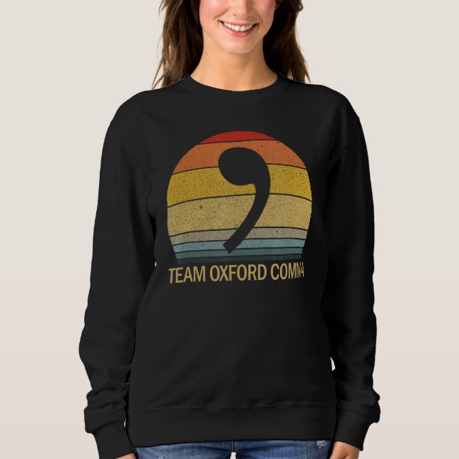 Moletom Equipe da Oxford Comma Retro Sunset Equipe Oxford  (Frente)