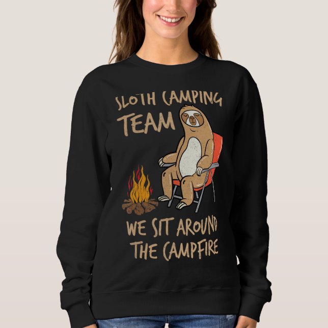 Moletom Equipe De Acampamento Lenta Ao Redor Do Campfire R (Frente)