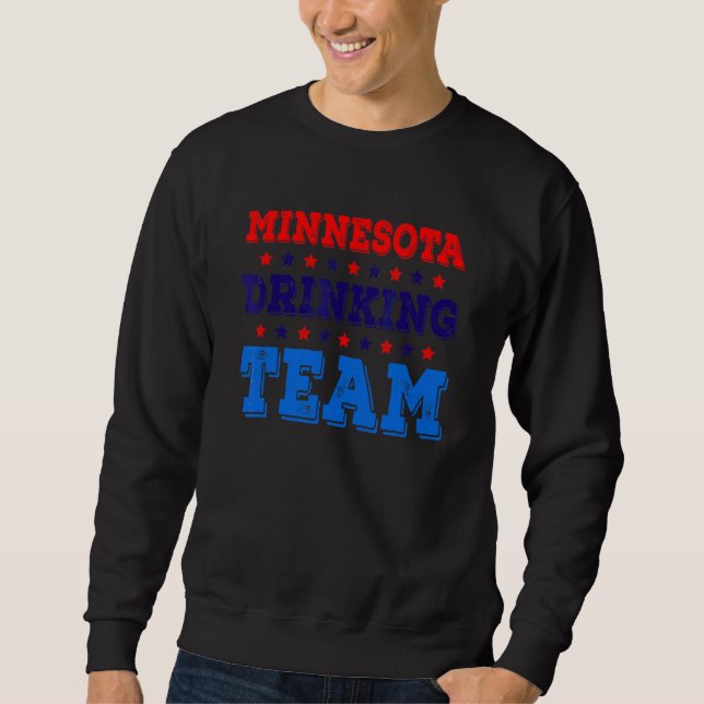 Moletom Equipe de Bebida de Minnesota Orgulho do Estado  B (Frente)